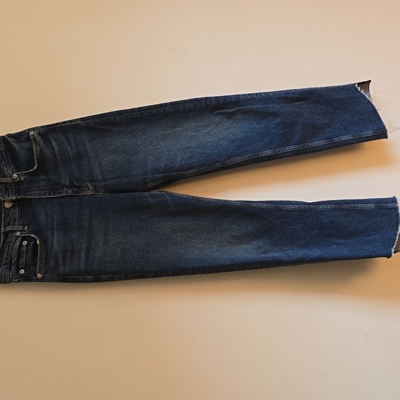 Rag & Bone Blue High Rise Jeans with Distressed Look - Picture 2 of 8